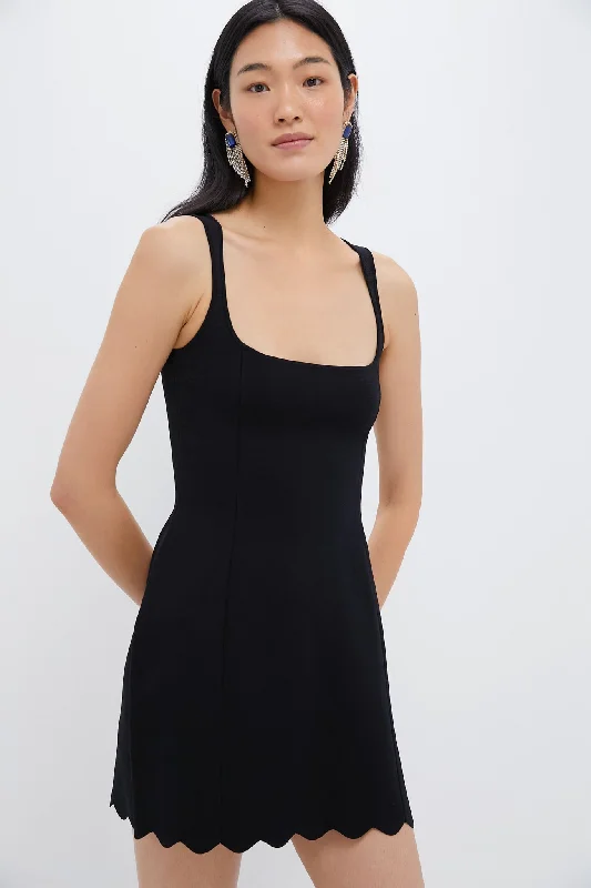 Midi dresses with mesh inserts for a trendy and breathable option Black Fia Crepe Mini Dress Midi dresses with mesh inserts for a trendy and breathable option Black Fia Crepe Mini Dress