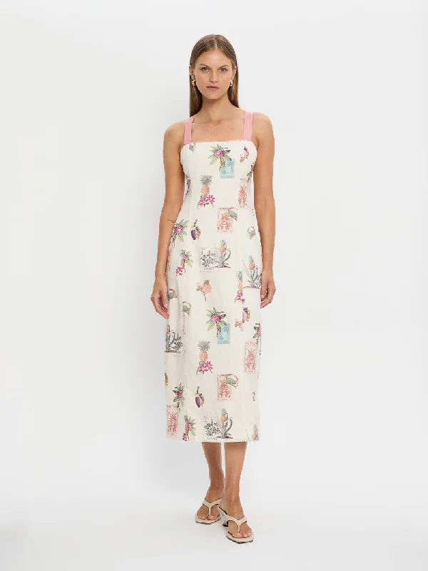 Midi dresses with fringe details for a fun and energetic style Lyra Tie Back Midi Dress Midi dresses with fringe details for a fun and energetic style Lyra Tie Back Midi Dress
