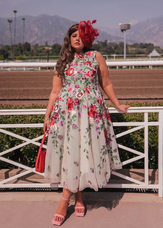 Midi dresses with gathered skirts for a full and flowing silhouette Georgina Dress