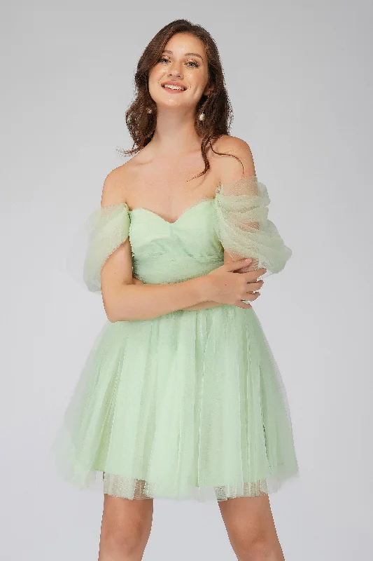 Mini dresses with halter necks for a stylish choice Sydney Sage Green Tulle Mini Dress Mini dresses with halter necks for a stylish choice Sydney Sage Green Tulle Mini Dress