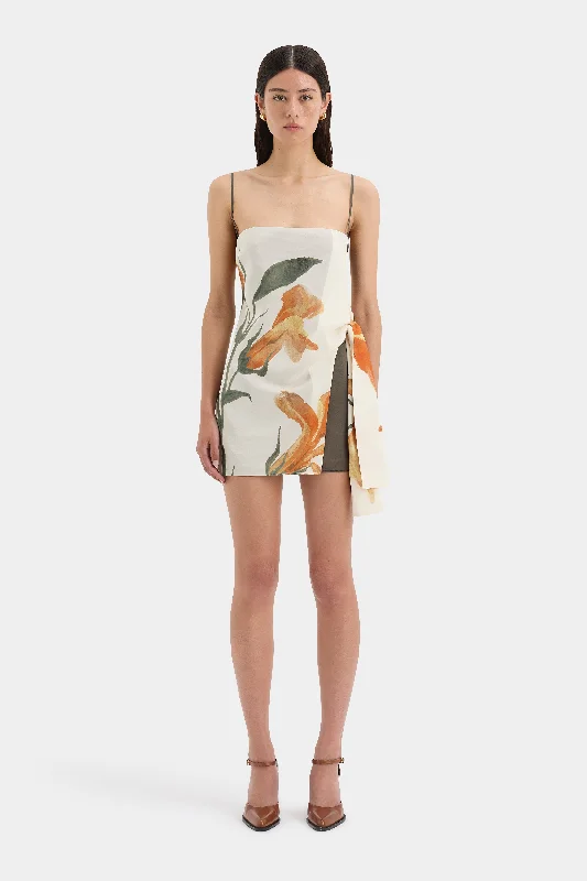 Mini dresses with wrap - around styles Constance Tie Mini Dress