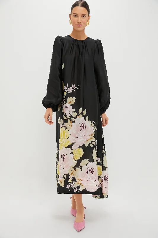 Midi dresses with one - shoulder designs for a modern and asymmetric style Growing Flower Organza Relaxed Dress Midi dresses with one - shoulder designs for a modern and asymmetric style Growing Flower Organza Relaxed Dress