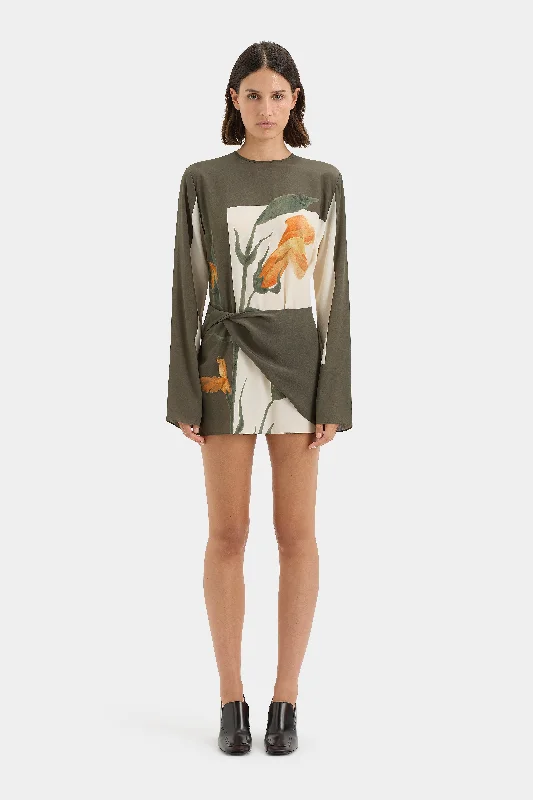 Mini dresses with wrap - around styles Constance Twist Mini Dress