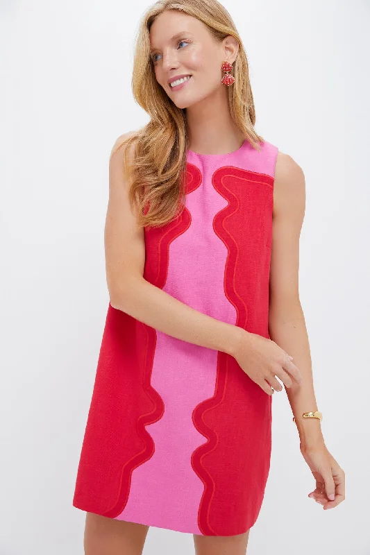 Midi dresses with denim fabric for a casual yet stylish day out Poppy and Hot Pink Marlowe Dress