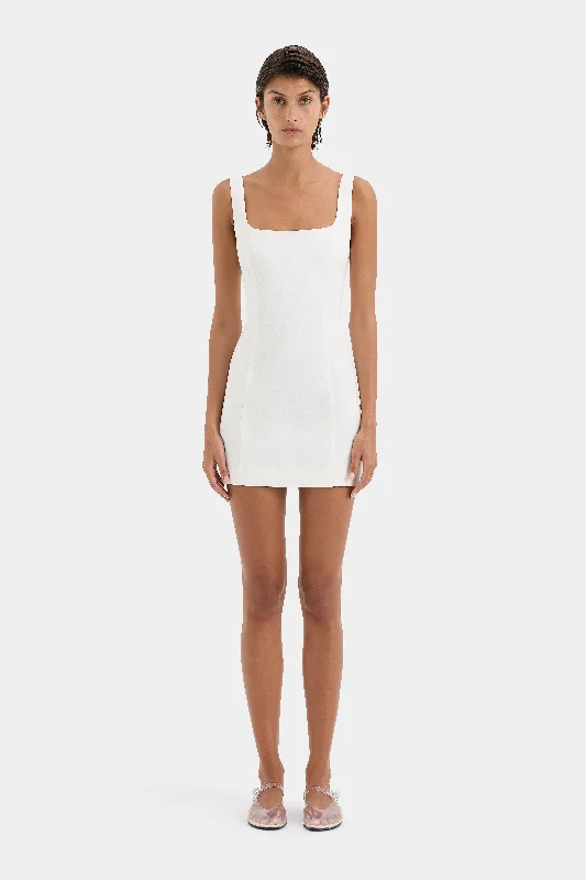 Mini dresses with ruched bodices for a feminine touch Iris Tie Mini Dress