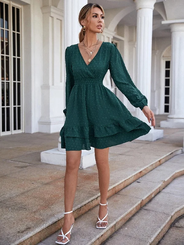 Leather mini dresses for a edgy style Samar Satin Embossed Cowl Neck Dress - Hunter Green Leather mini dresses for a edgy style Samar Satin Embossed Cowl Neck Dress - Hunter Green