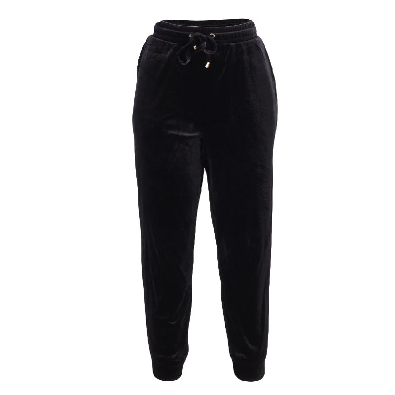 Women's Velvet Tight Trousers in Burgundy for a Luxurious and Elegant AppearanceRedtag Black Leggings for Women