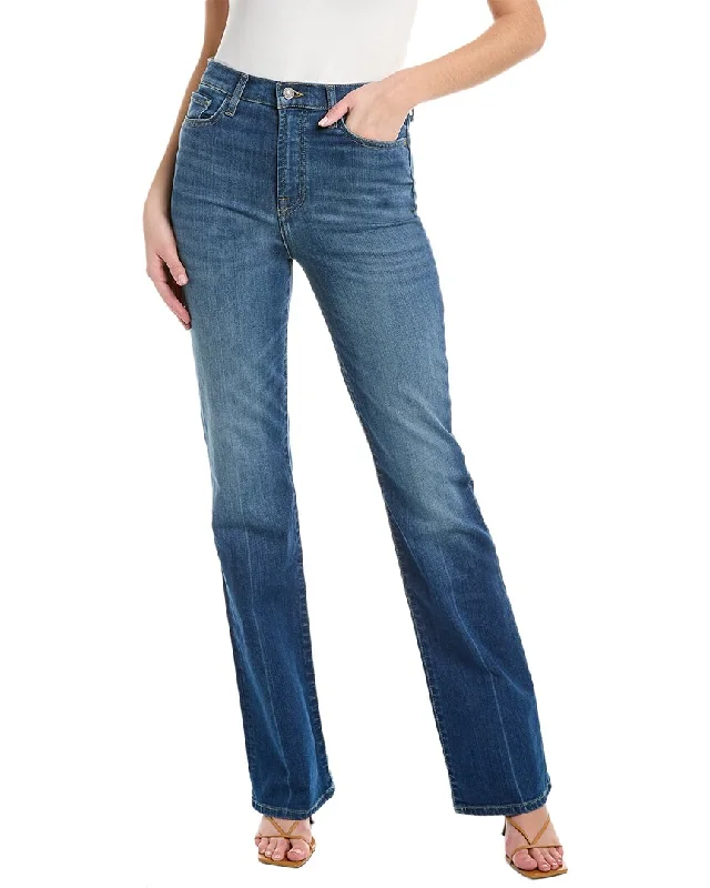 Women's Leather - Look Tight Trousers with Zipper Details in Dark Gray for an Urban Style7 For All Mankind Easy Garden Party Bootcut Jean