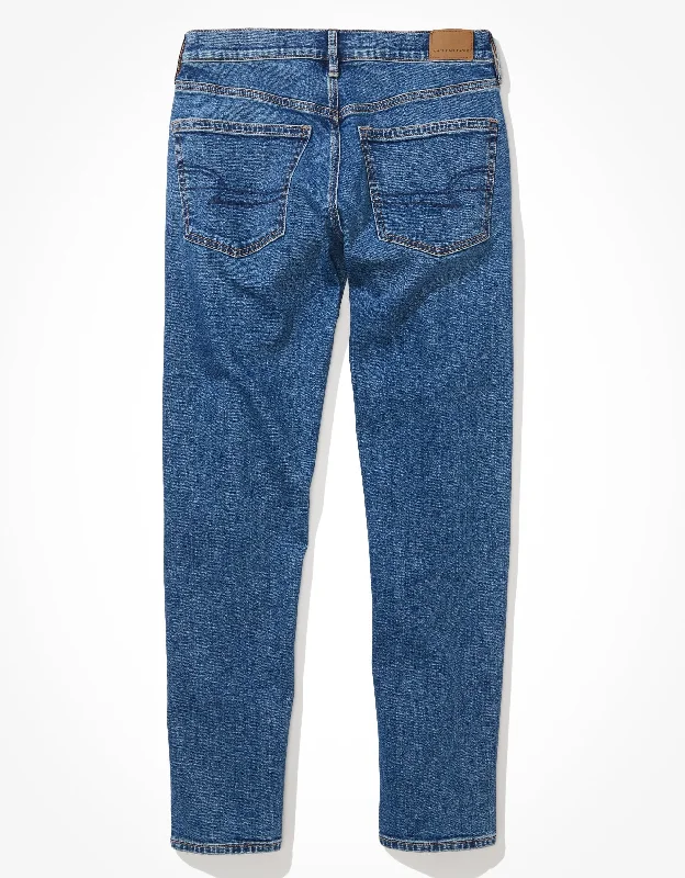 Plus Size Women's Stretch Cotton Tight Trousers in Navy for Comfortable Everyday WearAE Stretch '90s Straight Jean
