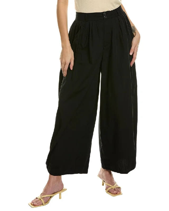 Stretch women jeans for enhanced mobility and comfortAG Jeans Hadley High-Rise Pleated Culotte