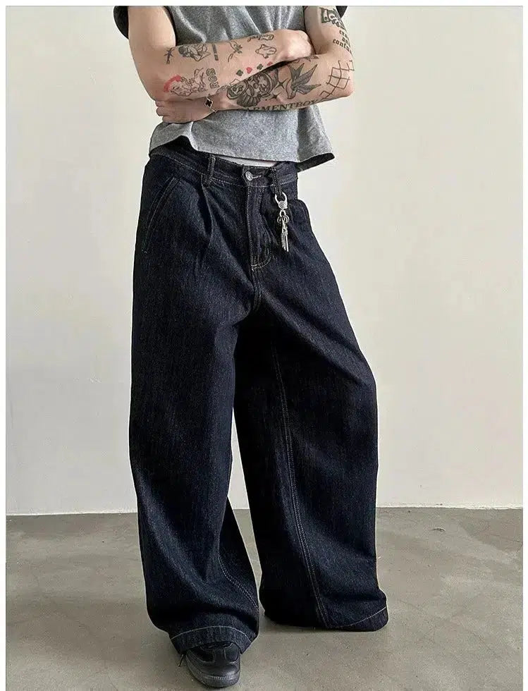 Jeggings women jeans combining the comfort of leggings and style of jeansBaggy Wide-Leg Jeans