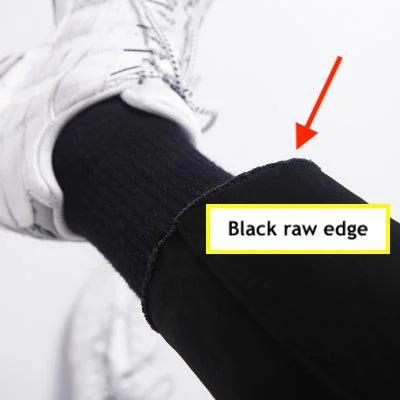 Black raw edge