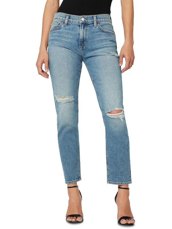 Distressed women jeans for a trendy and edgy lookBobby Womens Denim Tapered Boyfriend Jeans Distressed women jeans for a trendy and edgy lookBobby Womens Denim Tapered Boyfriend Jeans