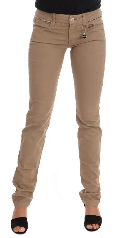 Button - fly women jeans with a traditional touchCostume National Cotton Stretch Slim Fit Women's Jeans Button - fly women jeans with a traditional touchCostume National Cotton Stretch Slim Fit Women's Jeans