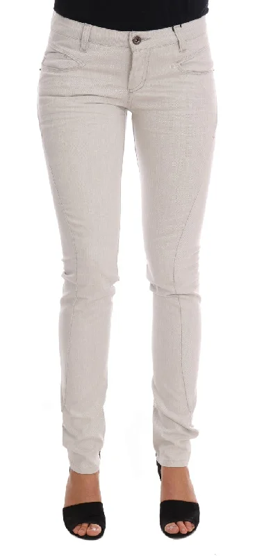 Embroidered women jeans with intricate patternsCostume National Cotton Stretch Slim Women's Jeans Embroidered women jeans with intricate patternsCostume National Cotton Stretch Slim Women's Jeans