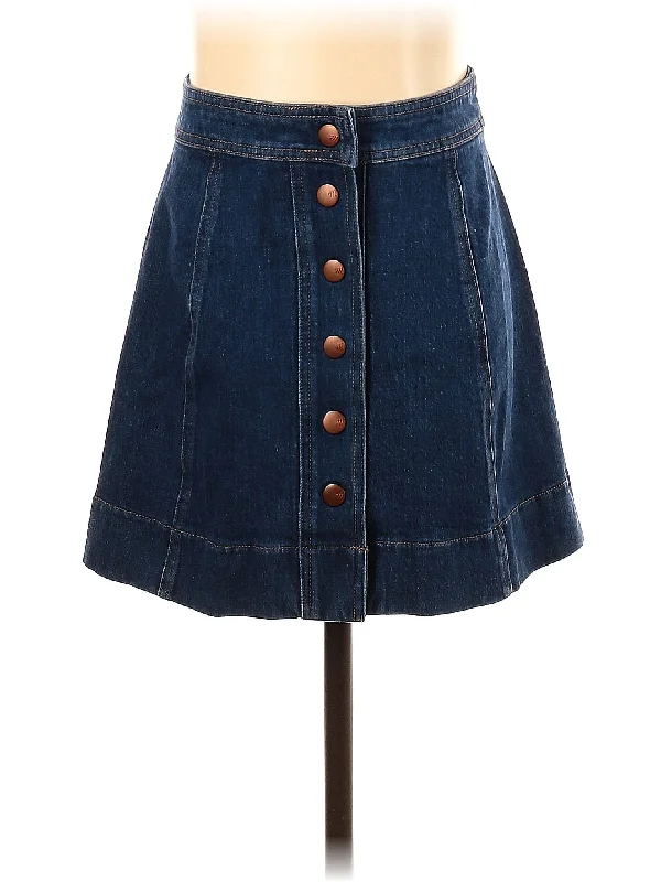 Women's Printed Geometric Patterned Shorts in Bright Colors for a Statement LookDenim Skirt