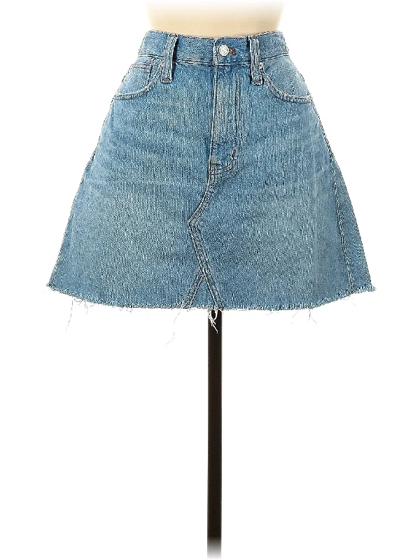 Women's Printed Geometric Patterned Shorts in Bright Colors for a Statement LookDenim Skirt