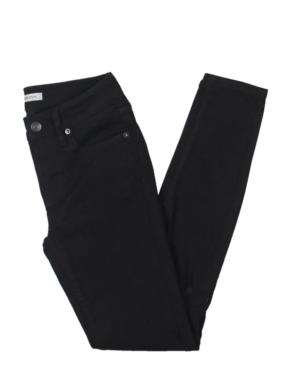 Ripped women jeans for a rebellious and fashion - forward styleFrankie Womens Destroyed Ankle Straight Leg Jeans