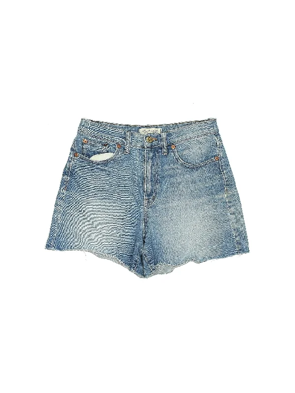 Women's Printed Floral Linen Shorts in Pastel Colors for a Summer Beach OutfitMid-Rise Denim Shorts in Light Wash