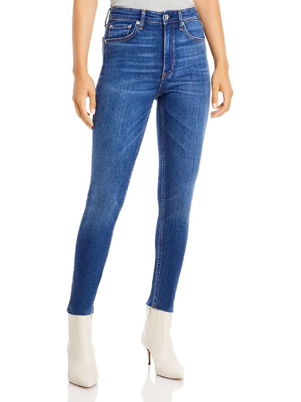 Wide - leg women jeans for a modern and relaxed vibeNina Womens High Rise Skinny Ankle Jeans
