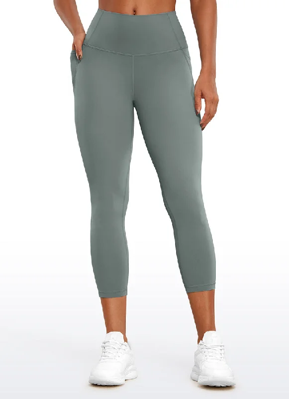Women's Denim - Look Tight Trousers in Light Blue for a Casual and Versatile OptionButterluxe Yoga Pockets Capris Leggings 23''