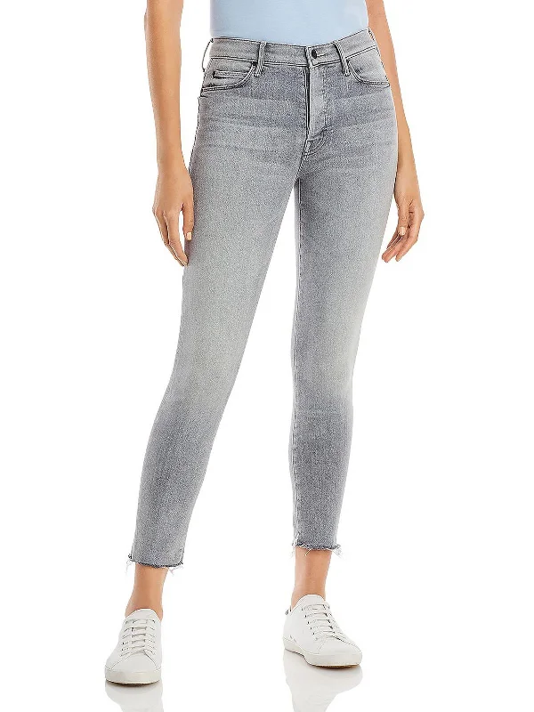 Embroidered women jeans with intricate patternsStunner Womens Denim High Rise Ankle Jeans