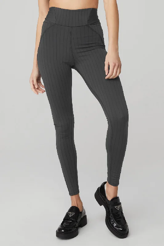 Women's Denim - Look Tight Trousers in Light Blue for a Casual and Versatile OptionPinstripe Jacquard Extreme High-Waist Legging - Anthracite/Black