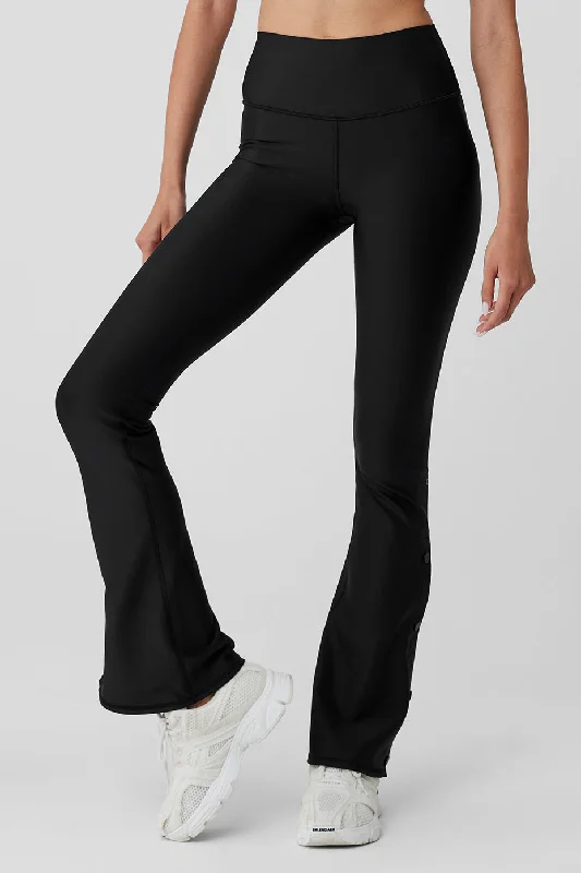 Women's Seamless Compression Tight Trousers in Gray for Fitness and Yoga SessionsAirlift High-Waist Game Changer Legging - Black