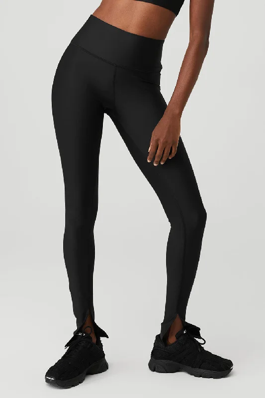 Women's Tight Trousers with Elastic Waistband in Black for Easy and Comfortable WearAirlift High-Waist Elongated Legging - Black