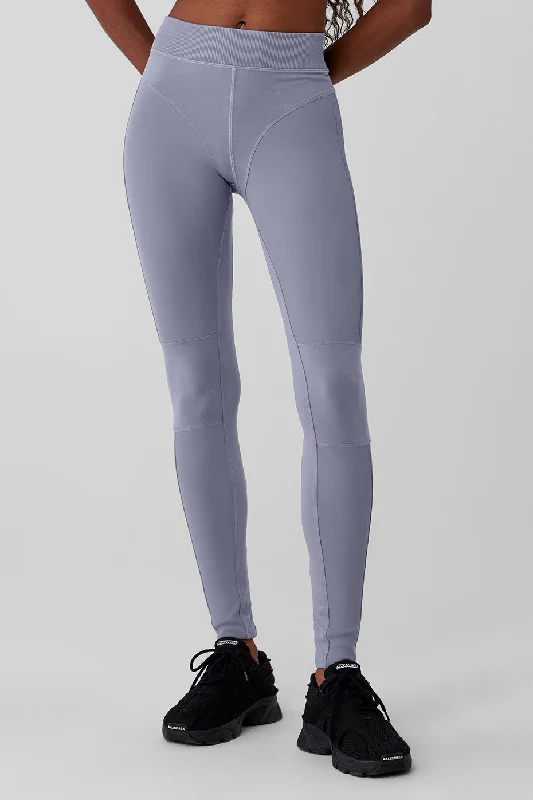 Plus Size Women's Sheer Tight Trousers in Nude for a Subtle and Stylish StatementAlosoft High-Waist Head Start Legging - Fog