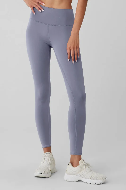 Women's Tight Trousers with Rhinestone Embellishments in Silver for a Sparkly Look7/8 High-Waist Airlift Legging - Fog