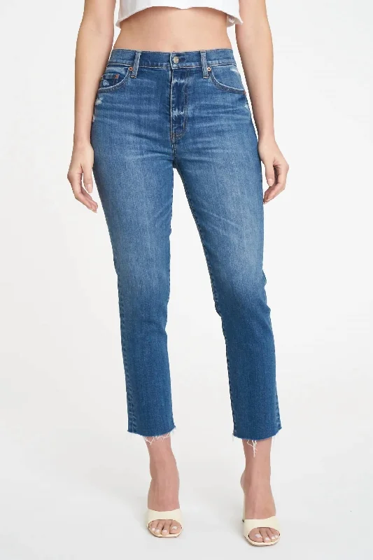 Embroidered women jeans with intricate patternsWomen's Daily Driver Jeans In Kiss Me