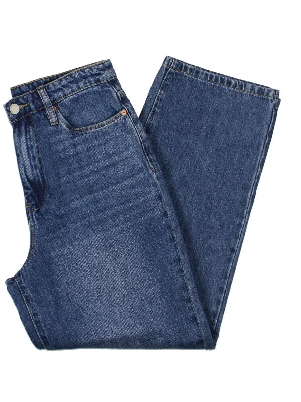 Light - wash women jeans for a fresh and summery appearanceWomens Denim High Rise Straight Leg Jeans