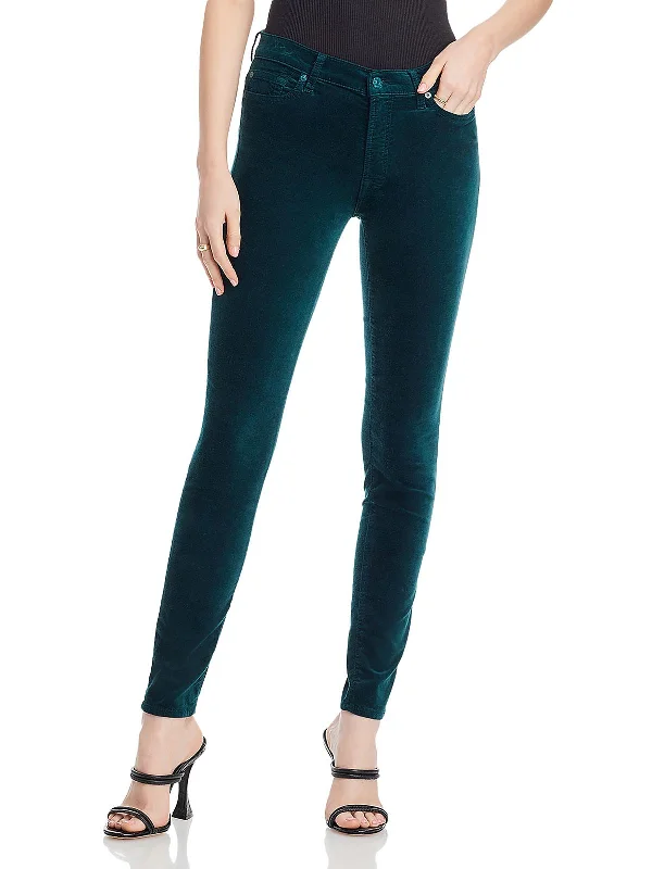 Dark - wash women jeans for a sophisticated and slimming effectWomens Velvet High Rise Skinny Jeans