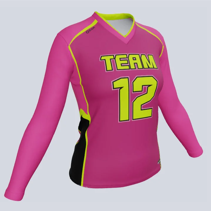 Women's jersey with side slits for added mobilityLadies Volleyball Bombshell Jerseys