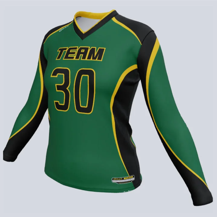 Full - length women's jersey for extra coverageLadies Volleyball Oasis Jerseys