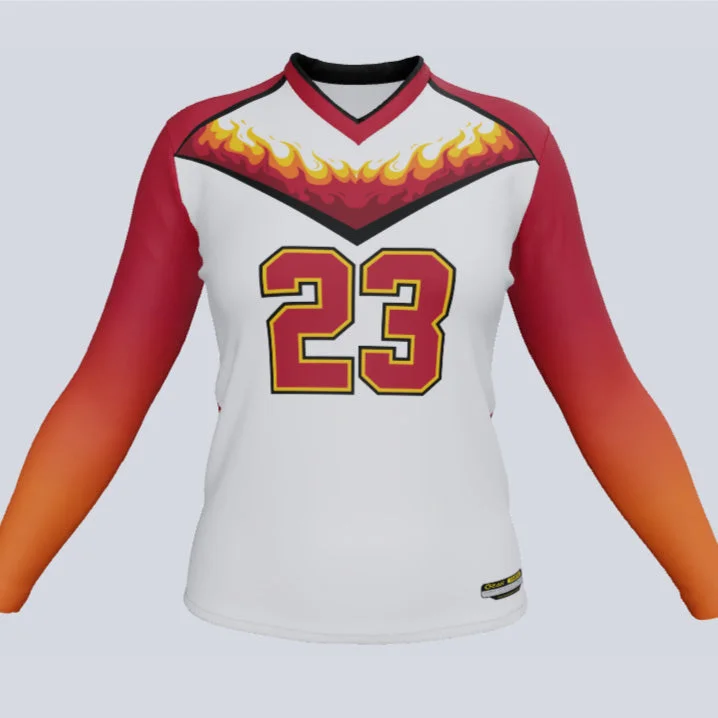 Embroidered women's jersey with intricate designsLadies Volleyball Phoenix Jerseys
