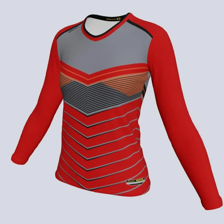 Women's jersey for cycling activitiesLadies Long Sleeve Fusion Jersey
