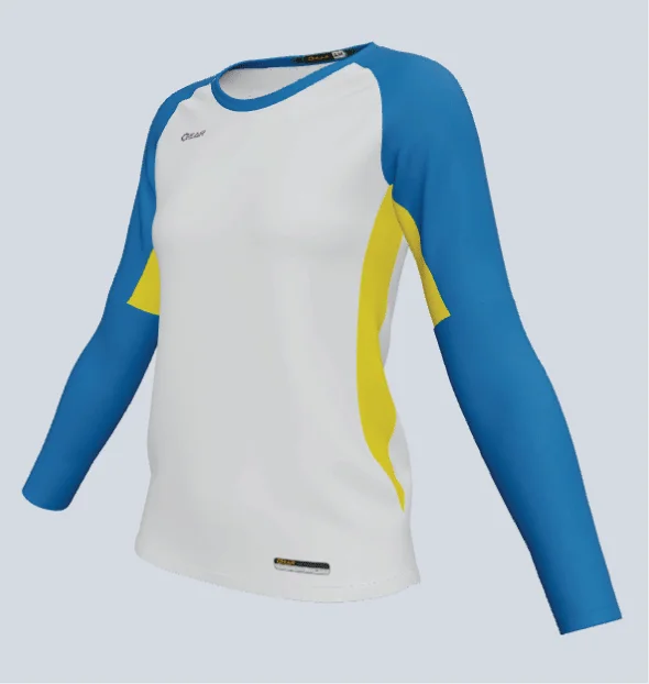 Women's jersey with a printed pattern like stripesLadies ProCut LS Custom Core Jersey