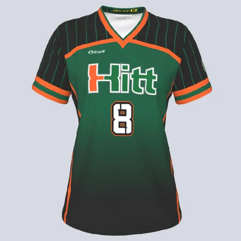Ladies Softball Base Hit Custom Jersey