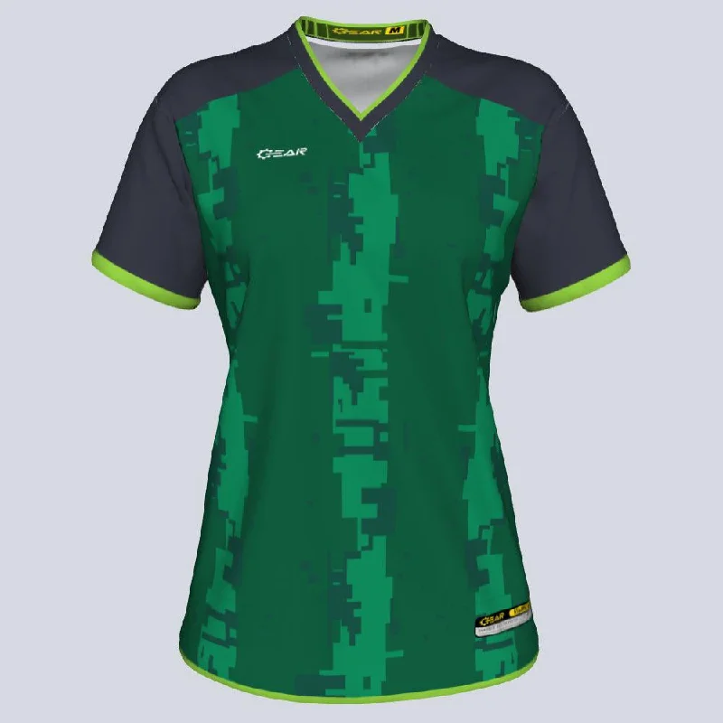 Ladies V-Degi Stripe Custom Jersey