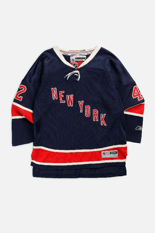 Sleeveless women's jersey for intense trainingVintage NY Rangers NHL Jersey - Women's M