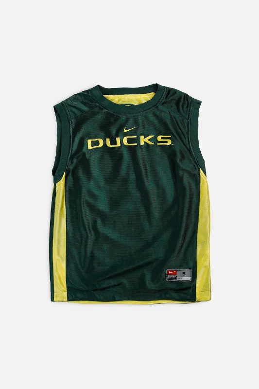 Women's jersey with a zip - up front for easy on - offVintage Oregon Ducks NCAA Reversible Basketball Jersey - Women's XS