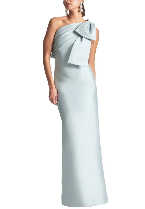 Wrap - Style Women Dress with Adjustable Fit for All Body TypesSilvery Blue Bonnie One Shoulder Gown