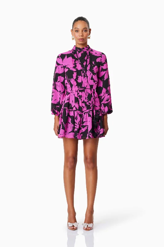 Maxi Women Dress with Floral Print for a Bohemian VibeYuna Shirt Day Mini Dress In Pink