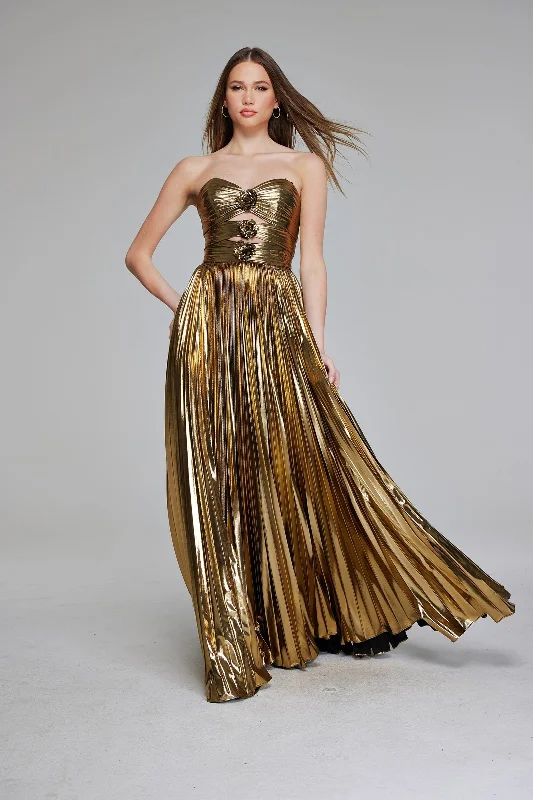 Strapless Women Dress with a Built - in Bra for Comfort and Support Strapless Women Dress with a Built - in Bra for Comfort and Support Jovani 42335
