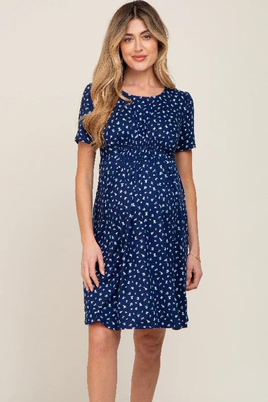Lace - Embellished Women Dress for an Elegant and Sophisticated Appearance Lace - Embellished Women Dress for an Elegant and Sophisticated Appearance Navy Floral Smocked Short Sleeve Maternity Dress Lace - Embellished Women Dress for an Elegant and Sophisticated Appearance Lace - Embellished Women Dress for an Elegant and Sophisticated Appearance Navy Floral Smocked Short Sleeve Maternity Dress