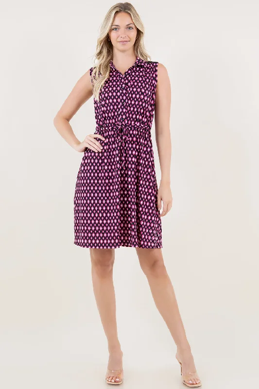 Pleated Women Dress with a Timeless and Elegant Texture Pleated Women Dress with a Timeless and Elegant Texture S/LESS CAMP SHIRT DRESS