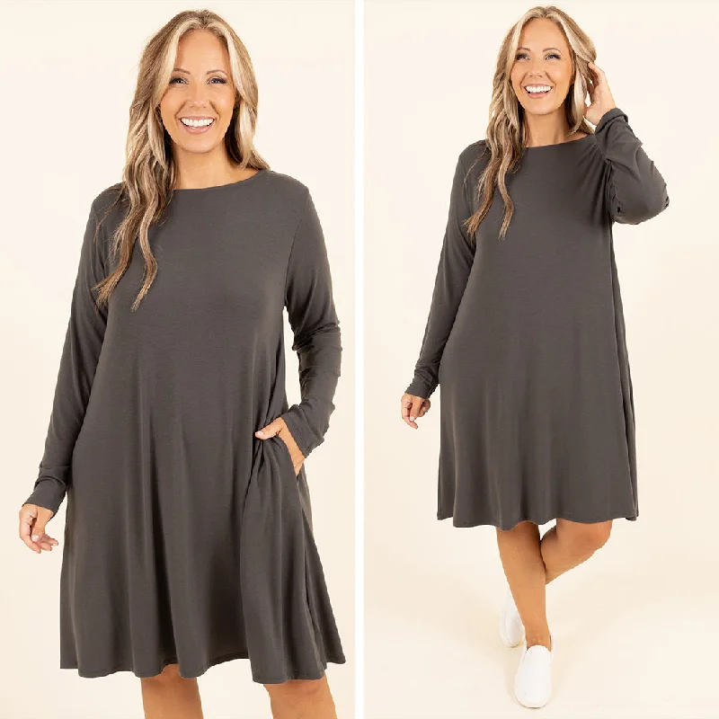Maxi Women Dress with Floral Print for a Bohemian Vibe Maxi Women Dress with Floral Print for a Bohemian Vibe The Last Chance Dress, Ash Grey