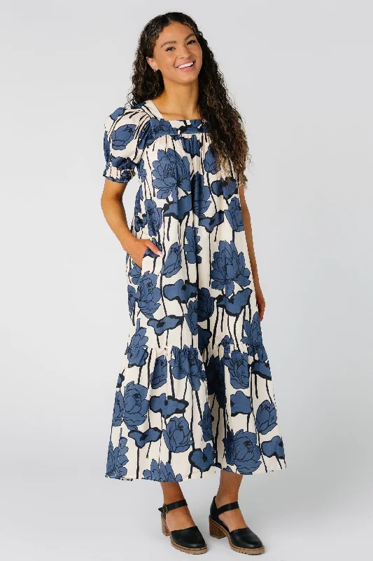 Midi dresses with lace - up fronts for a unique and adjustable styleBrass & Roe Harbor Midi Dress